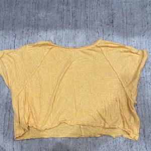 Flowy orange free people t-shirt